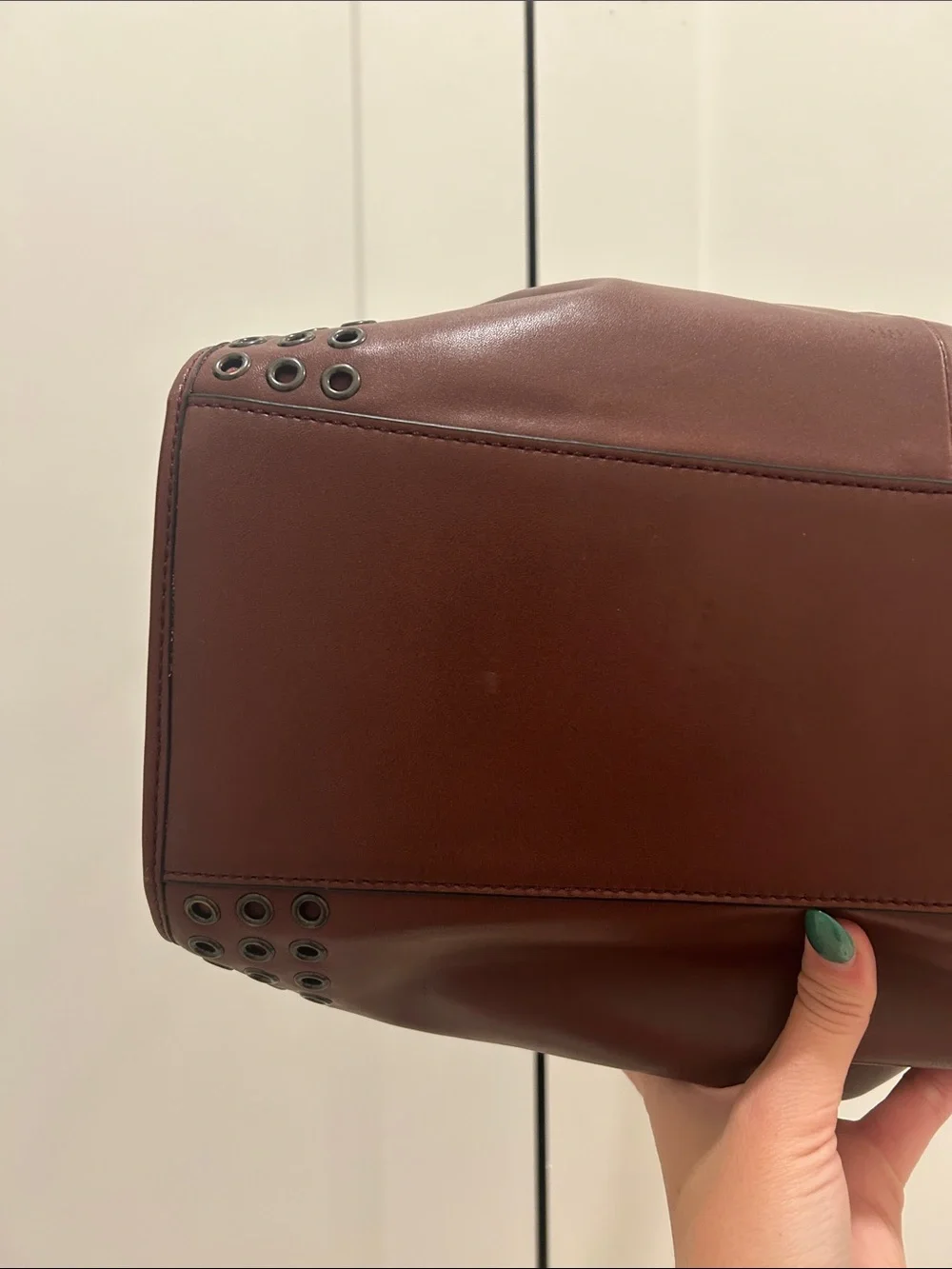 Coach (EUC) Madison Carlyle Grommet Hobo Shoulder Bag in Brick Red